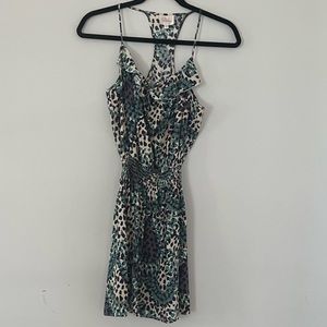 Parker silk ruffle dress size small